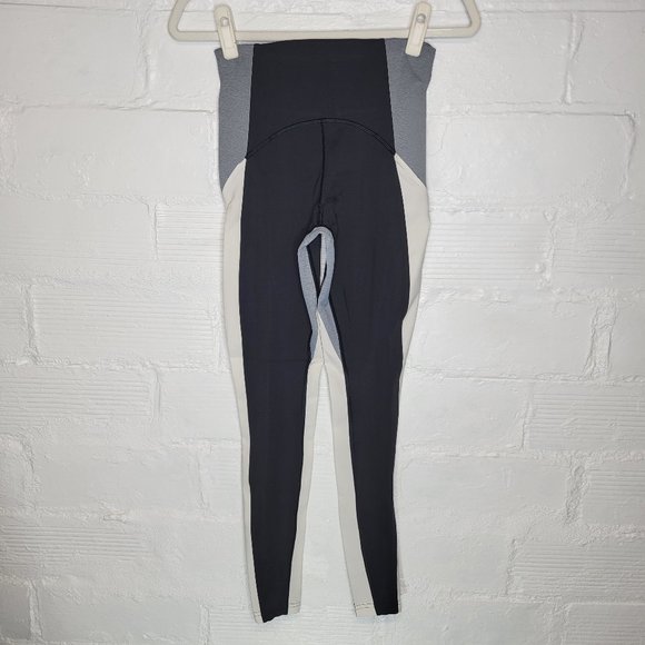 Athleta Pants - Athleta Women's XS Leggings Crest Colorblock Tight Black Gray White